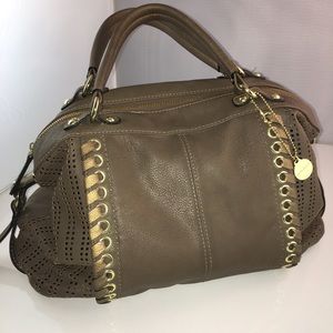 Big Buddah Taupe Brown Tote 16” Vegan Leather